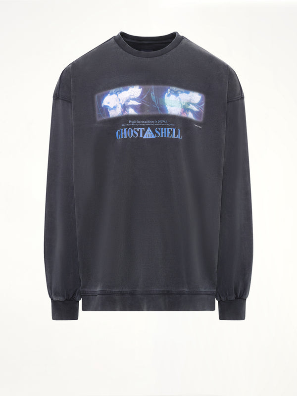 Ghost In The Shell Collab Overfit T-Shirt in Navy