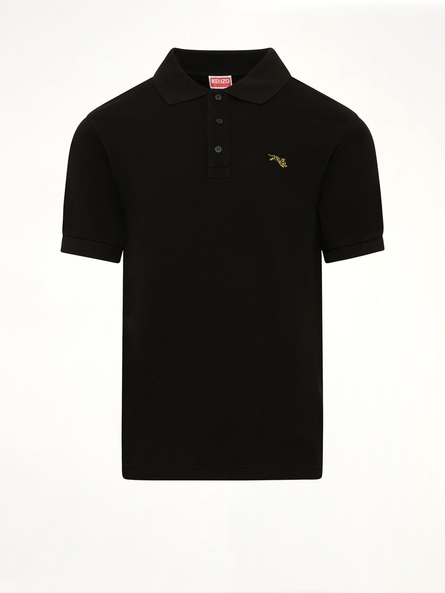 Gots Kenzo Jumping Tiger Slim Polo in Black