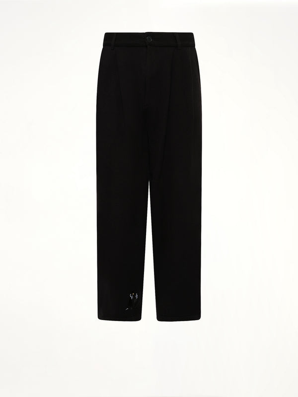 Knitted Cat Burglar Trousers in Black