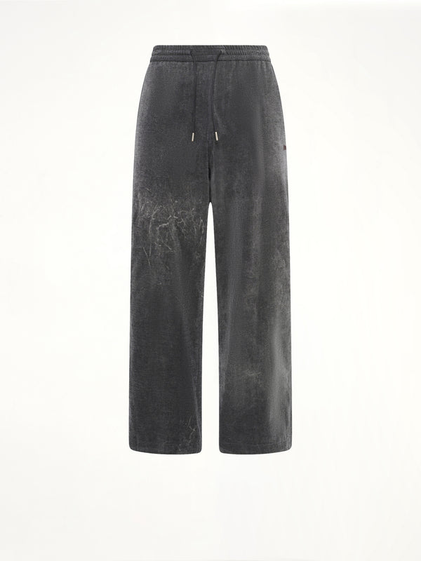 Soft-Touch Denim Trouser in Black