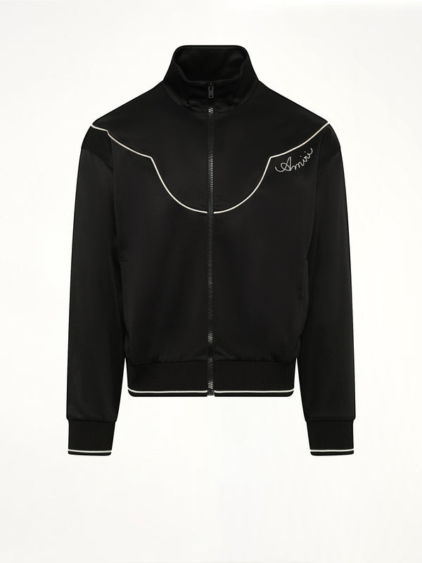 Western Track Jacket in Black