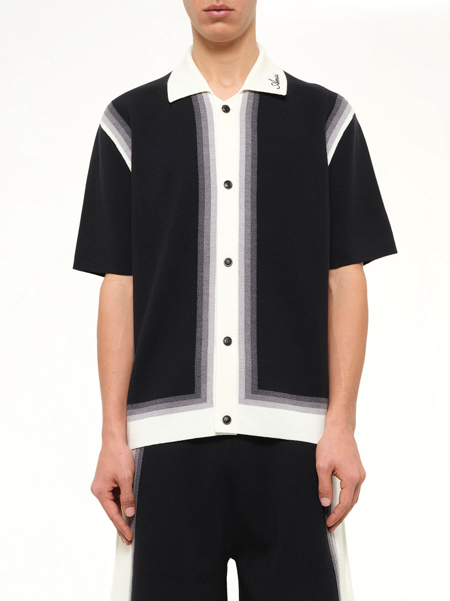 Amiri Lasso Knit Shirt in Black