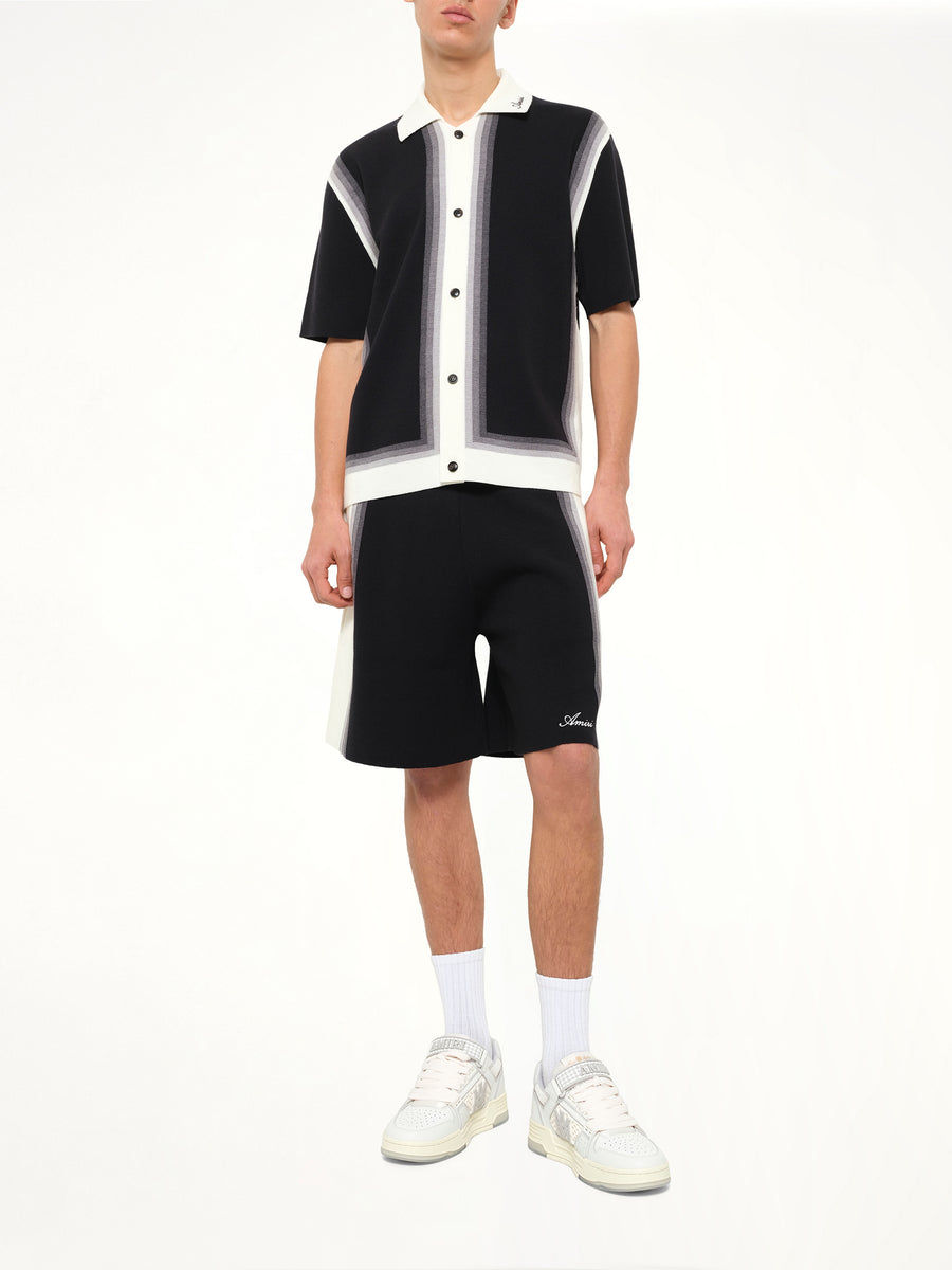 Amiri Lasso Knit Shirt in Black