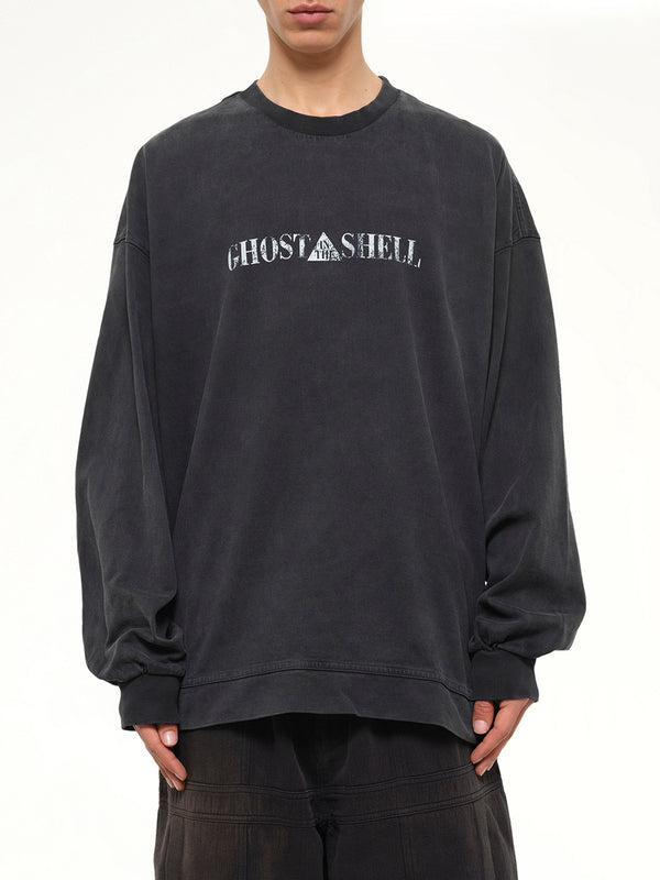Ghost In The Shell Collab Overfit T-Shirt in Ash