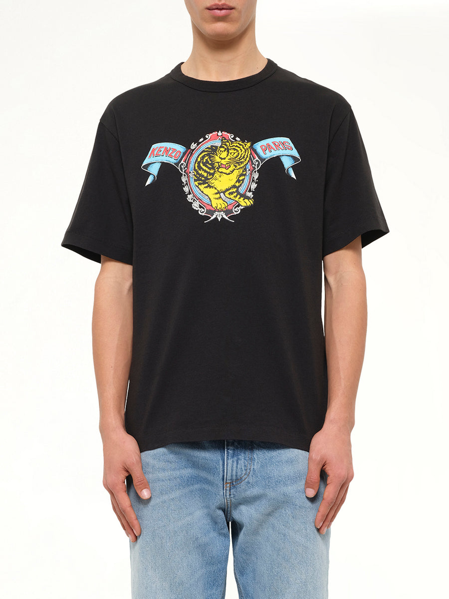 Gots Kenzo Jumping Tiger Classic T-Shirt in Black
