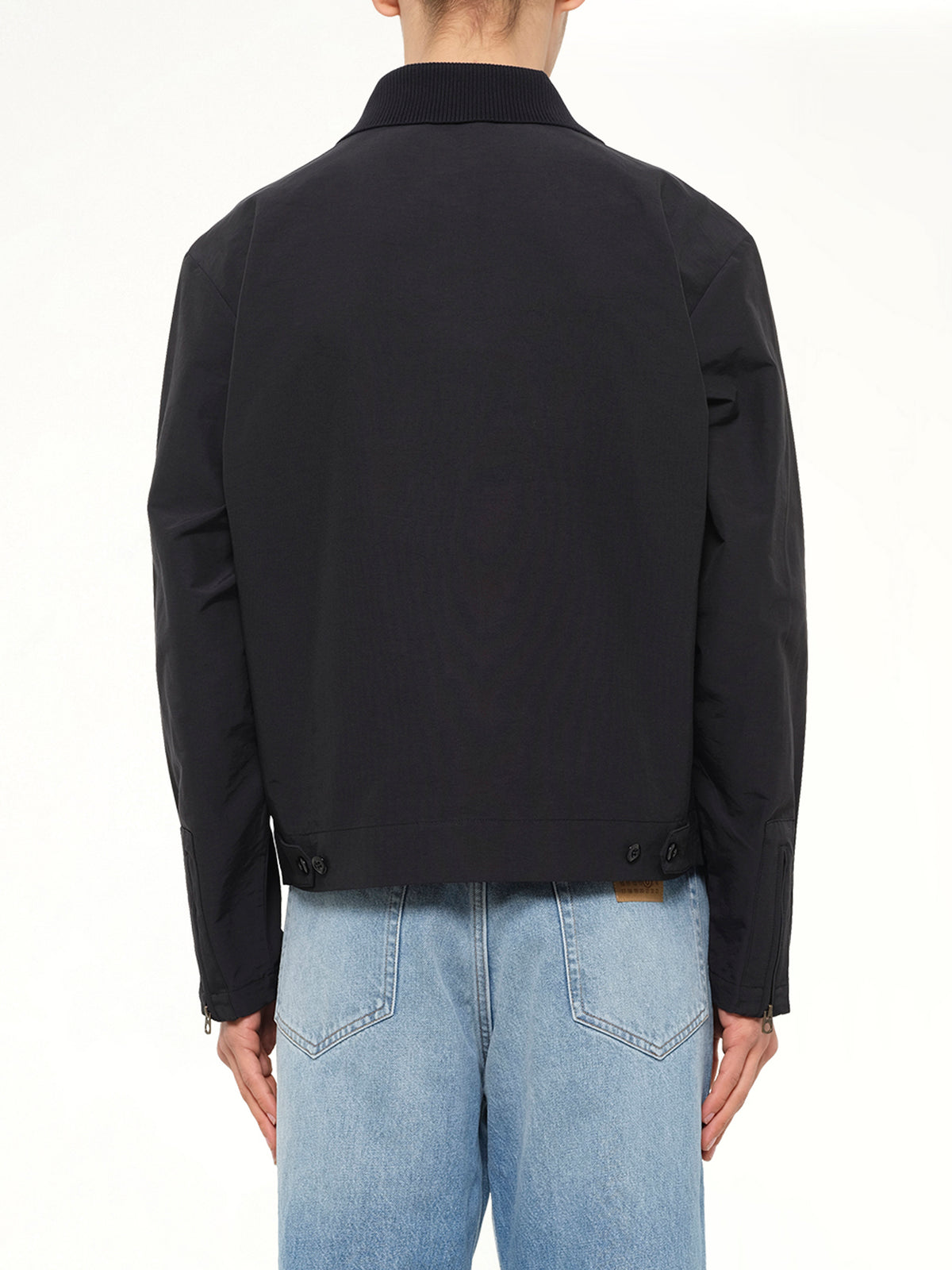 Kenzo Jumping Tiger Zipped Coach Jacket in Black
