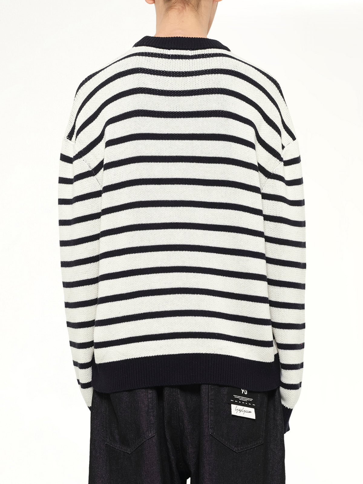 Knitted Rain Sweater in Cream/Black