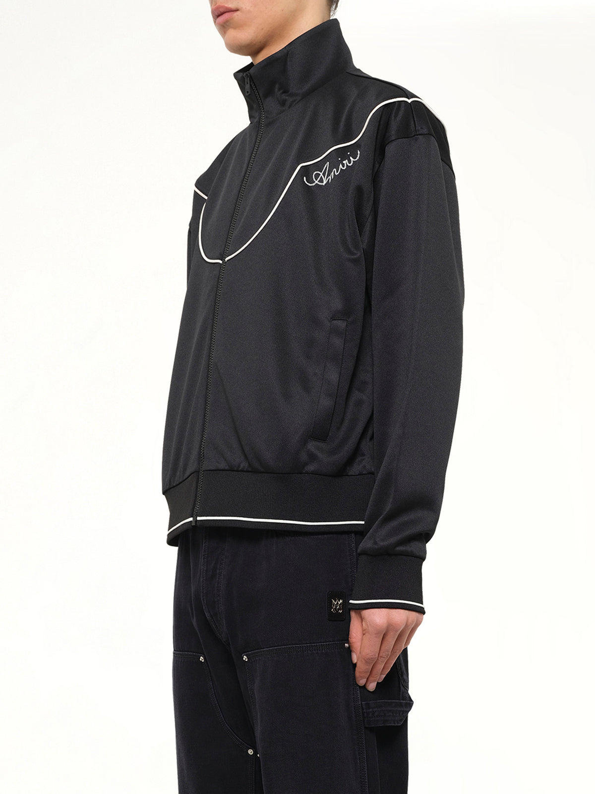 Western Track Jacket in Black
