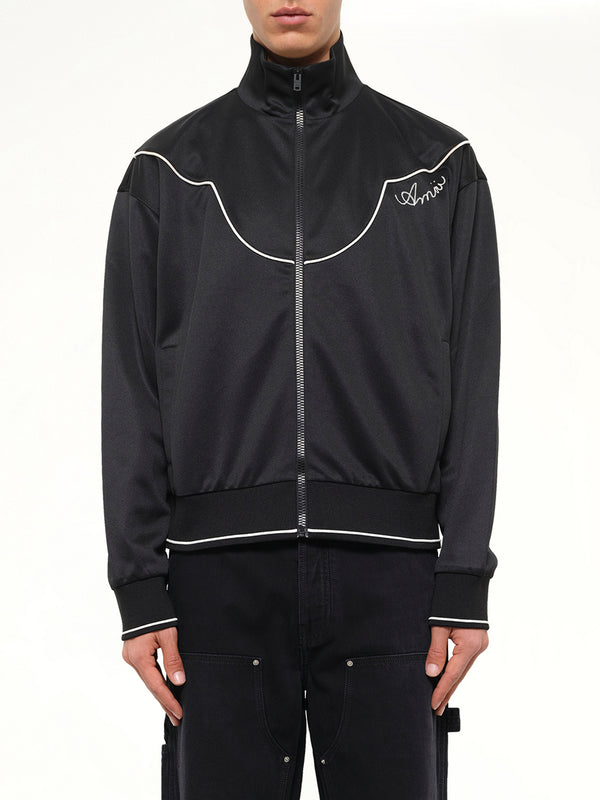 Western Track Jacket in Black