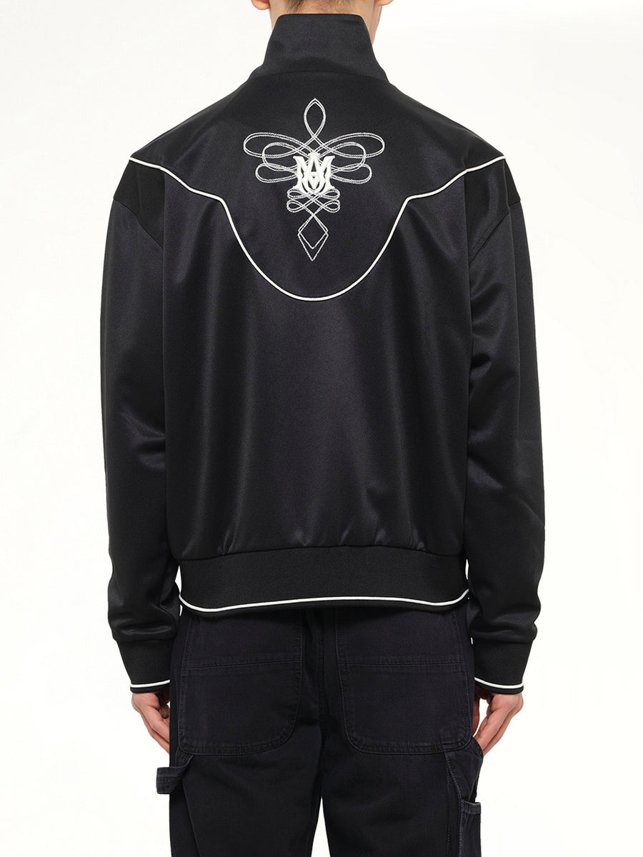Western Track Jacket in Black
