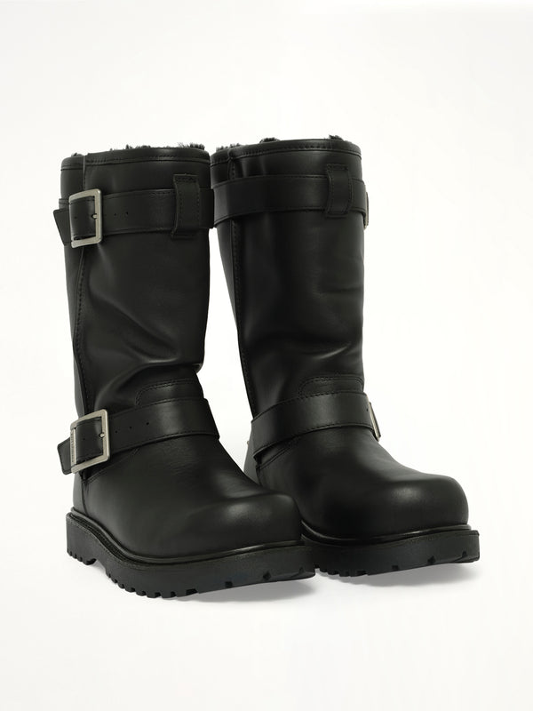 UGG x Willy Chavarria Biker Boots in Black