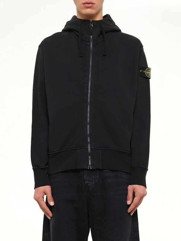 6100009 Organic Cotton Hoodie in Black
