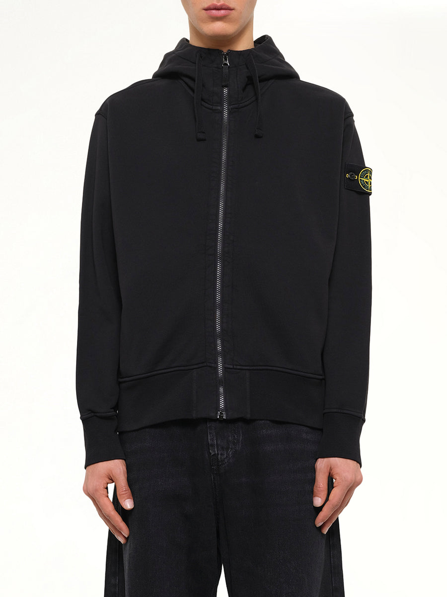 6100009 Organic Cotton Hoodie in Black