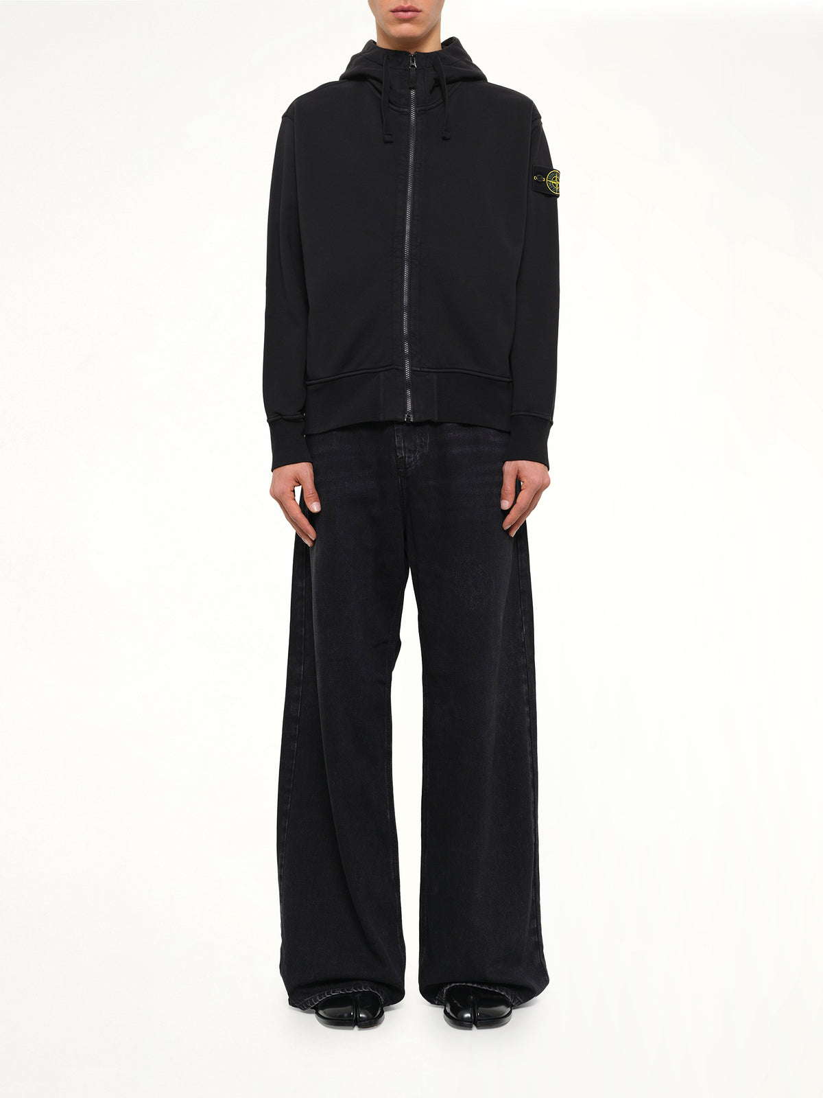 6100009 Organic Cotton Hoodie in Black