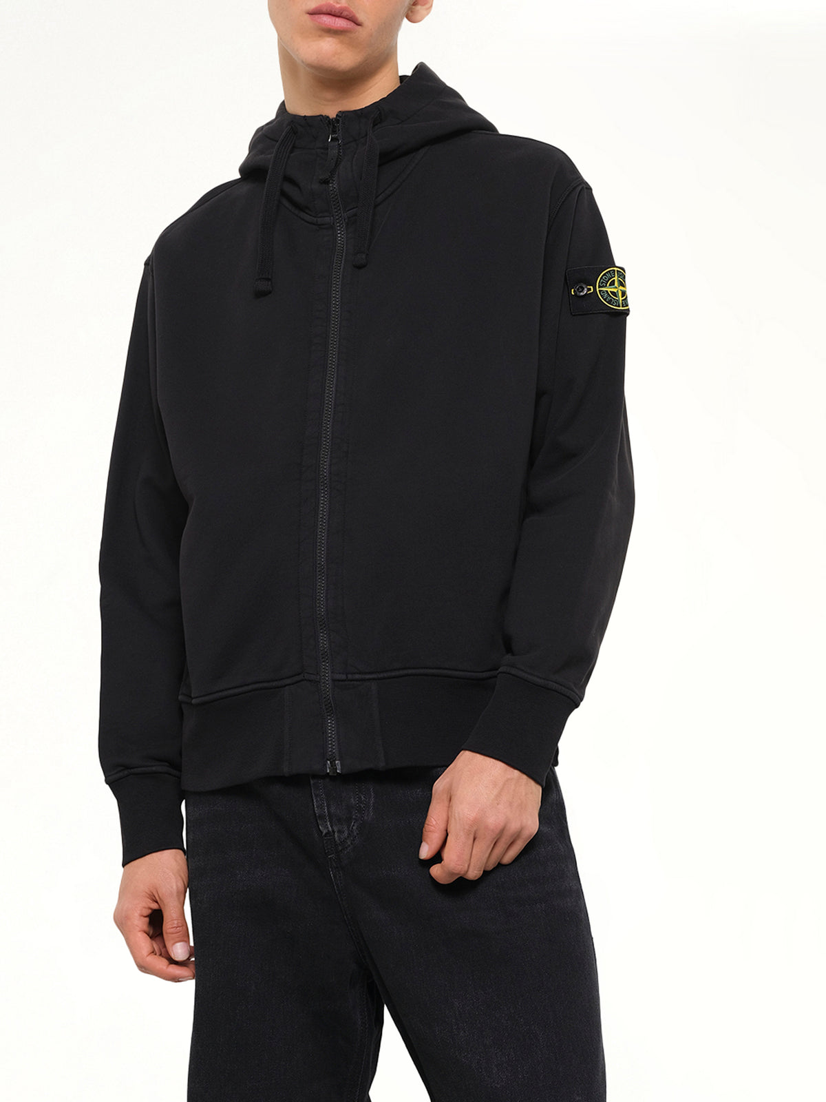 6100009 Organic Cotton Hoodie in Black