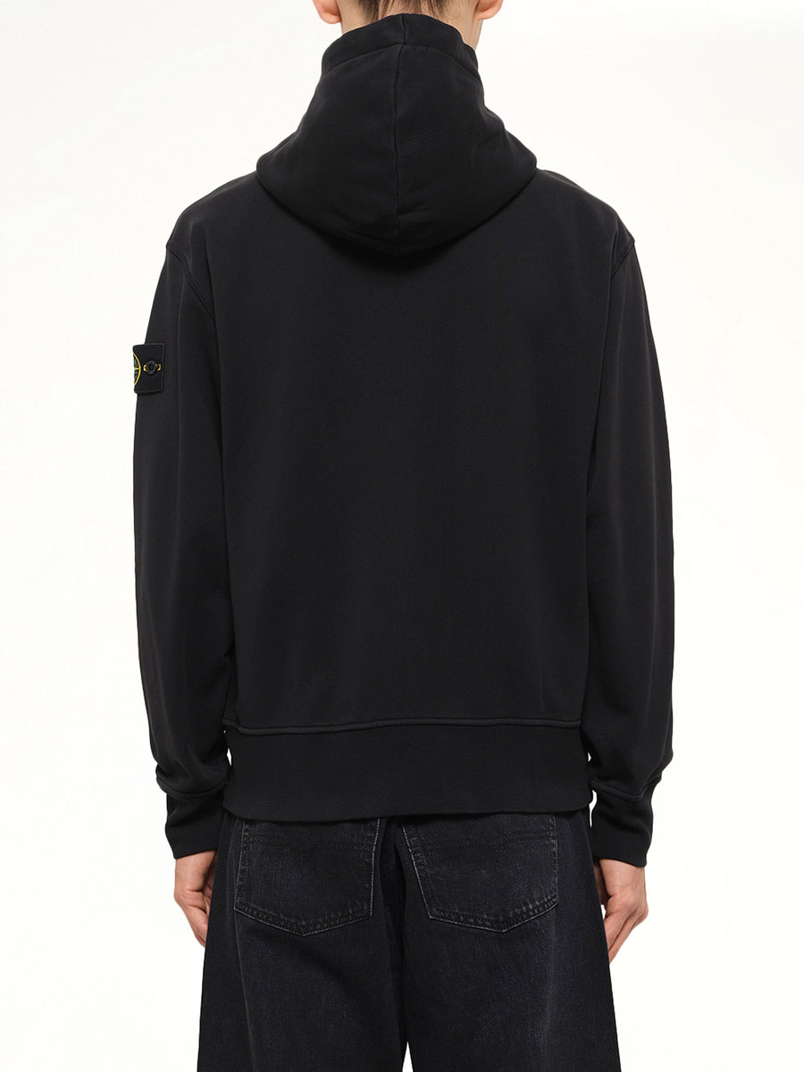 6100009 Organic Cotton Hoodie in Black