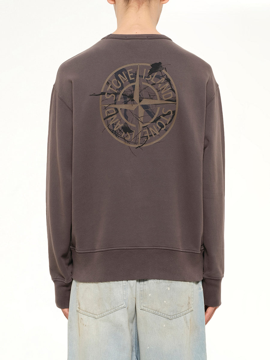 6100037 Logo Sweatshirt in Dark Burgundy