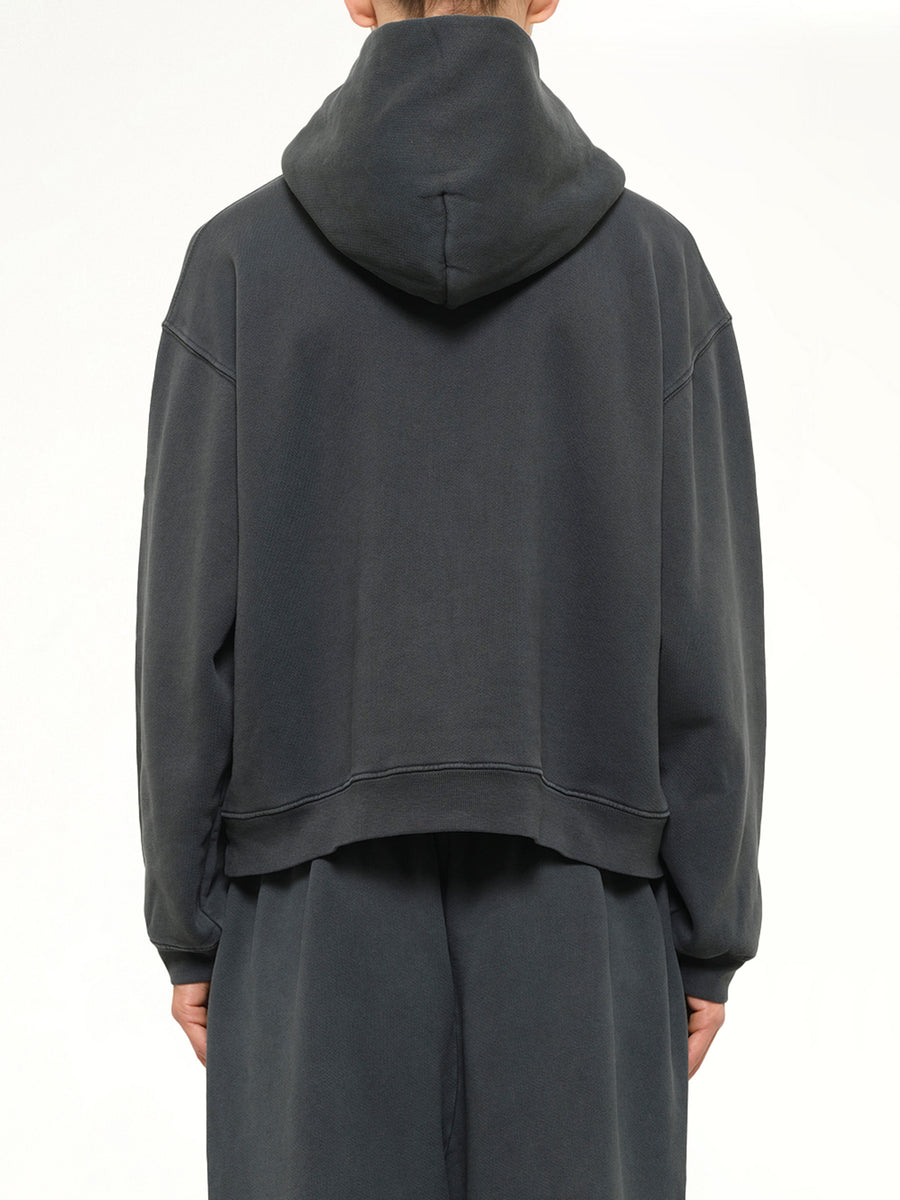 Chavarria Community Center Shrunken Hoodie in Pirate Black
