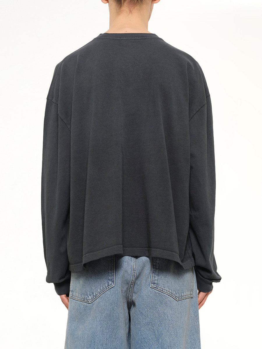 Community Center LS Buffalo T-Shirt in Black