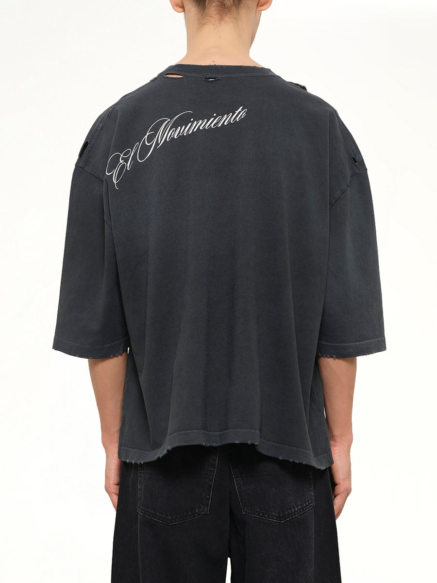 El Movimiento Buffalo T-Shirt in Pirate Black