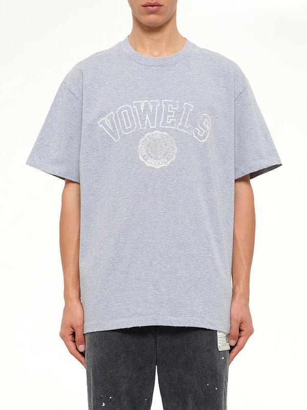 Faded Collegiate T-Shirt in Grey Heather