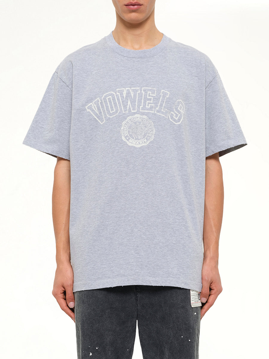 Faded Collegiate T-Shirt in Grey Heather