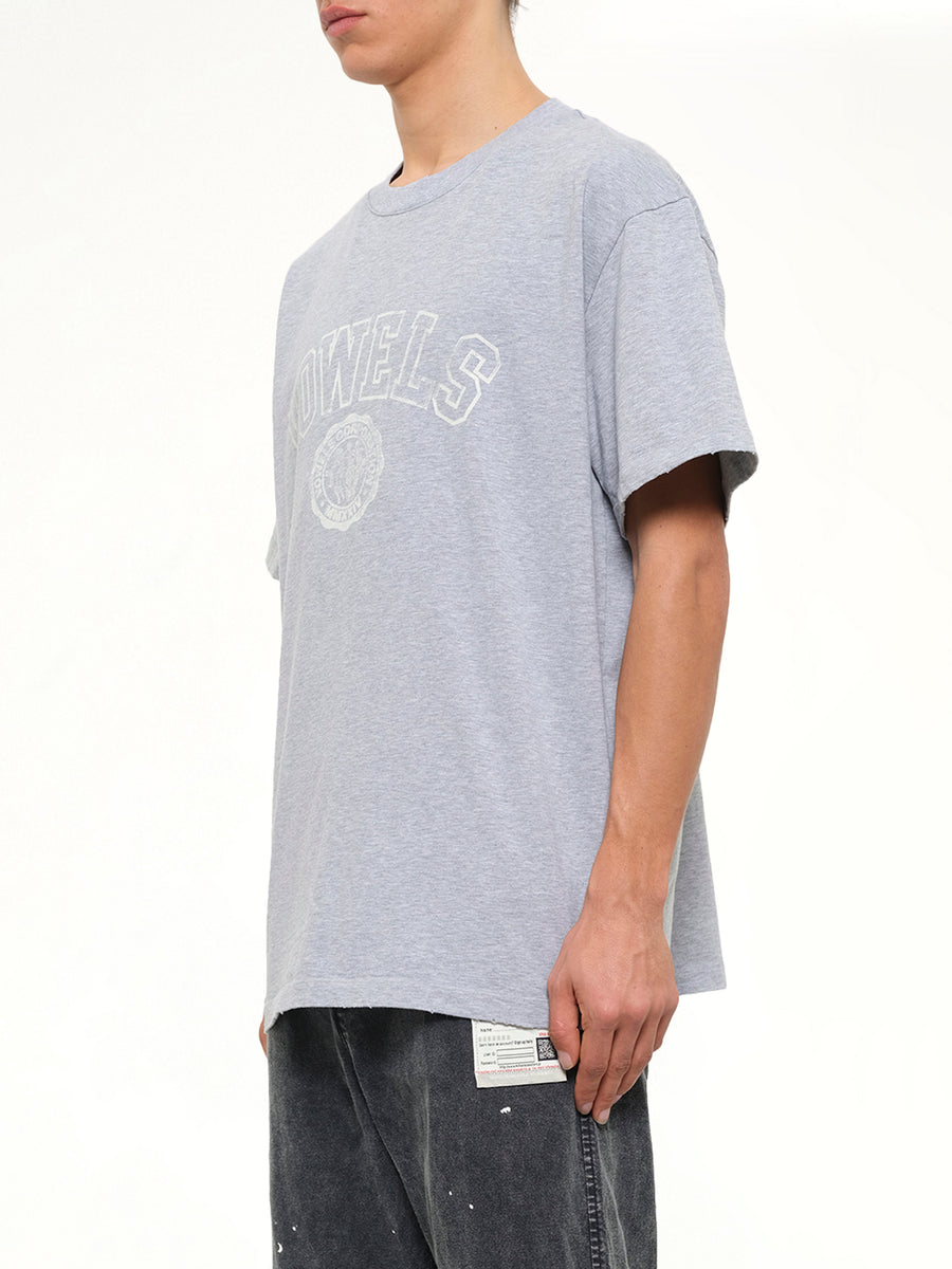 Faded Collegiate T-Shirt in Grey Heather