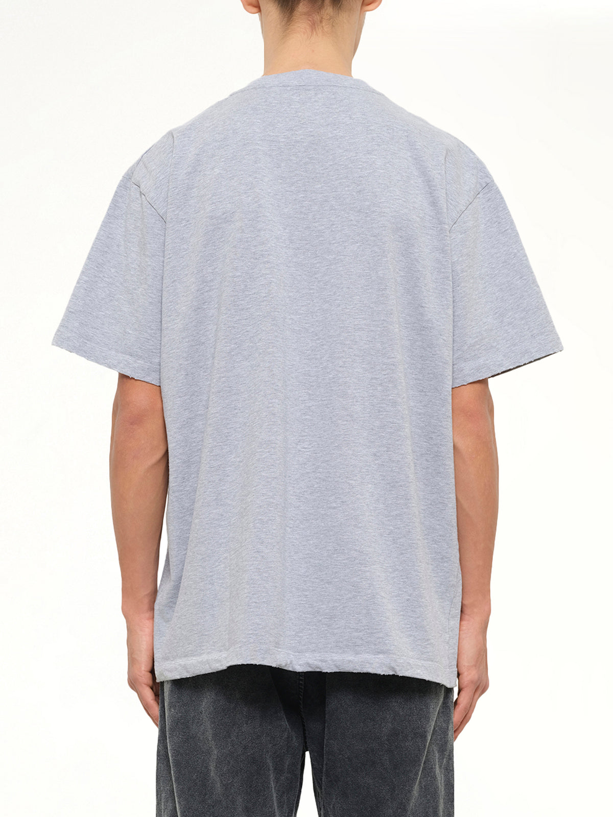 Faded Collegiate T-Shirt in Grey Heather