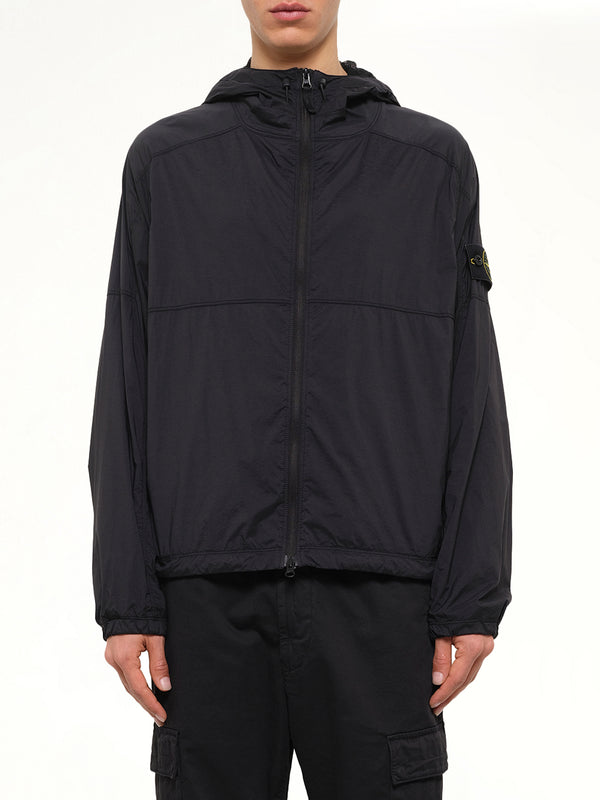 Q100020 Ultra Light Nylon Stretch Jacket in Black