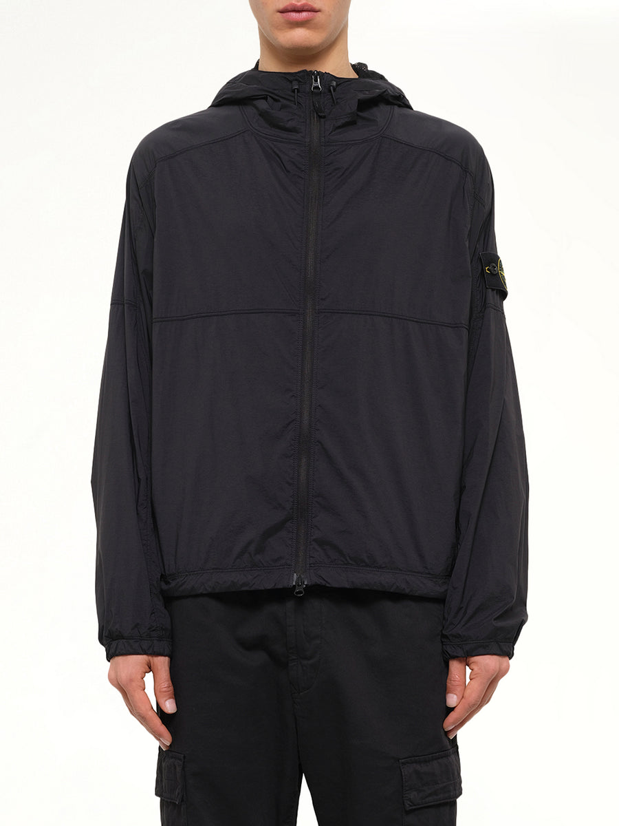 Q100020 Ultra Light Nylon Stretch Jacket in Black