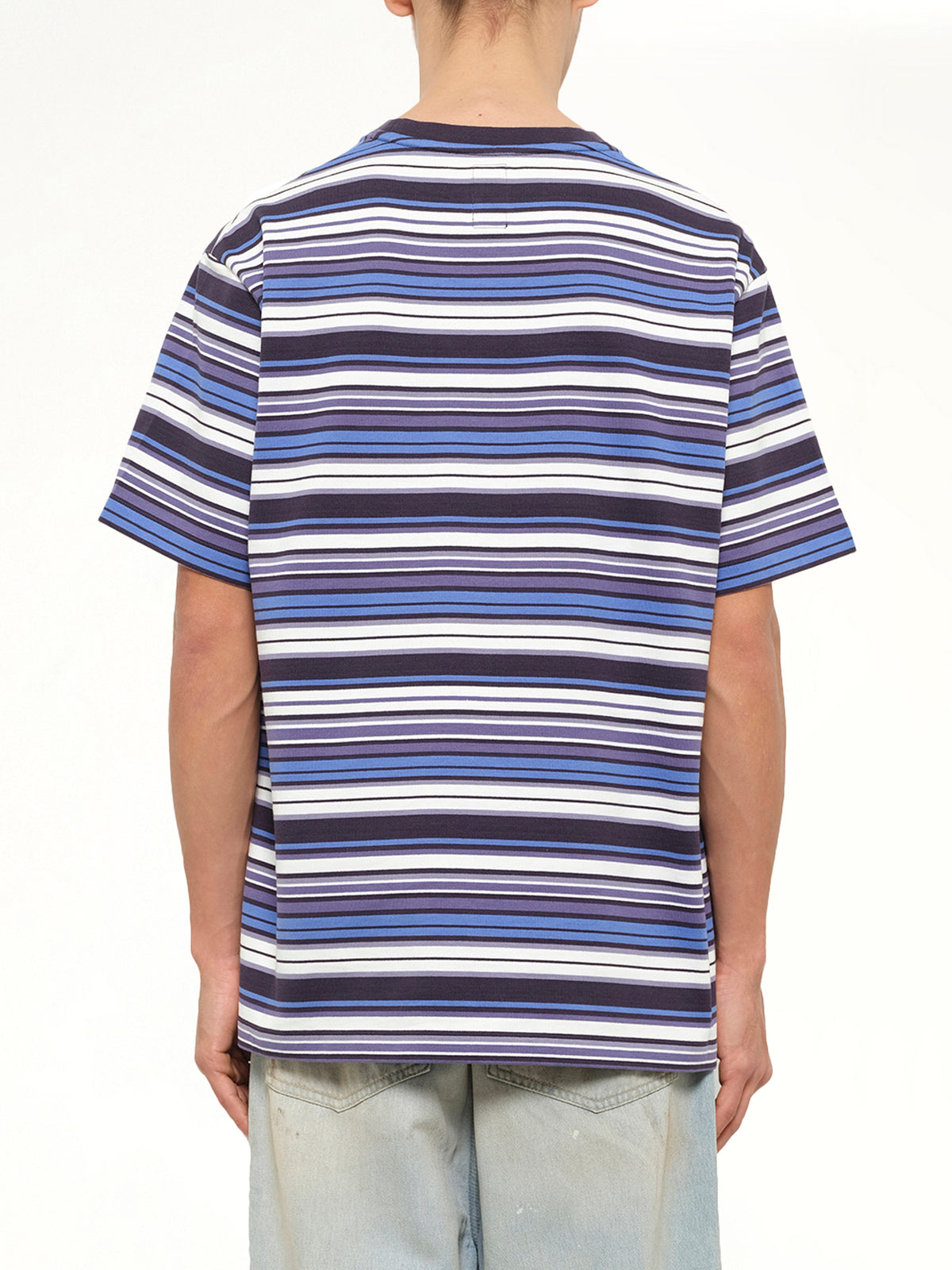 S/S Stripe T-Shirt in Blueberry