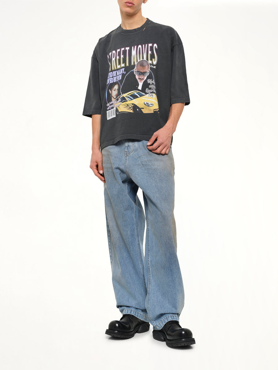 Street Moves Buffalo T-Shirt in Black Beauty