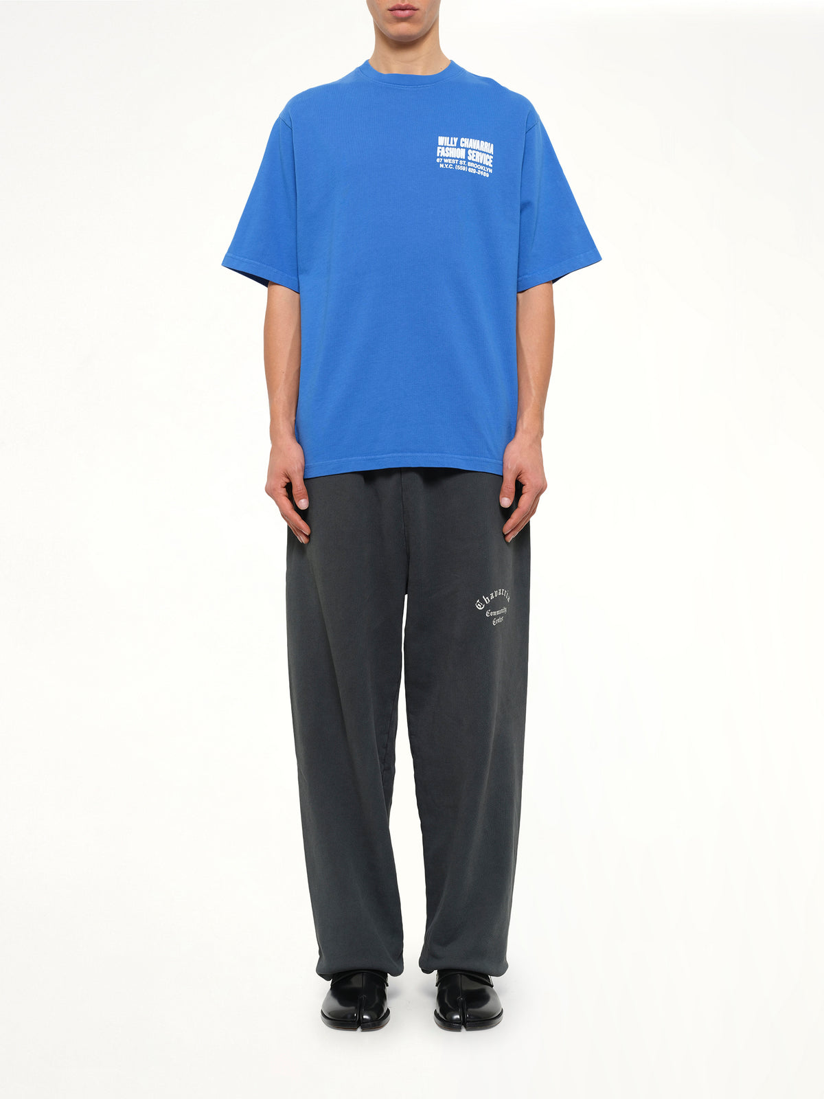 Willy Chavarria Fashion Services Standard T-Shirt in Royal Blue