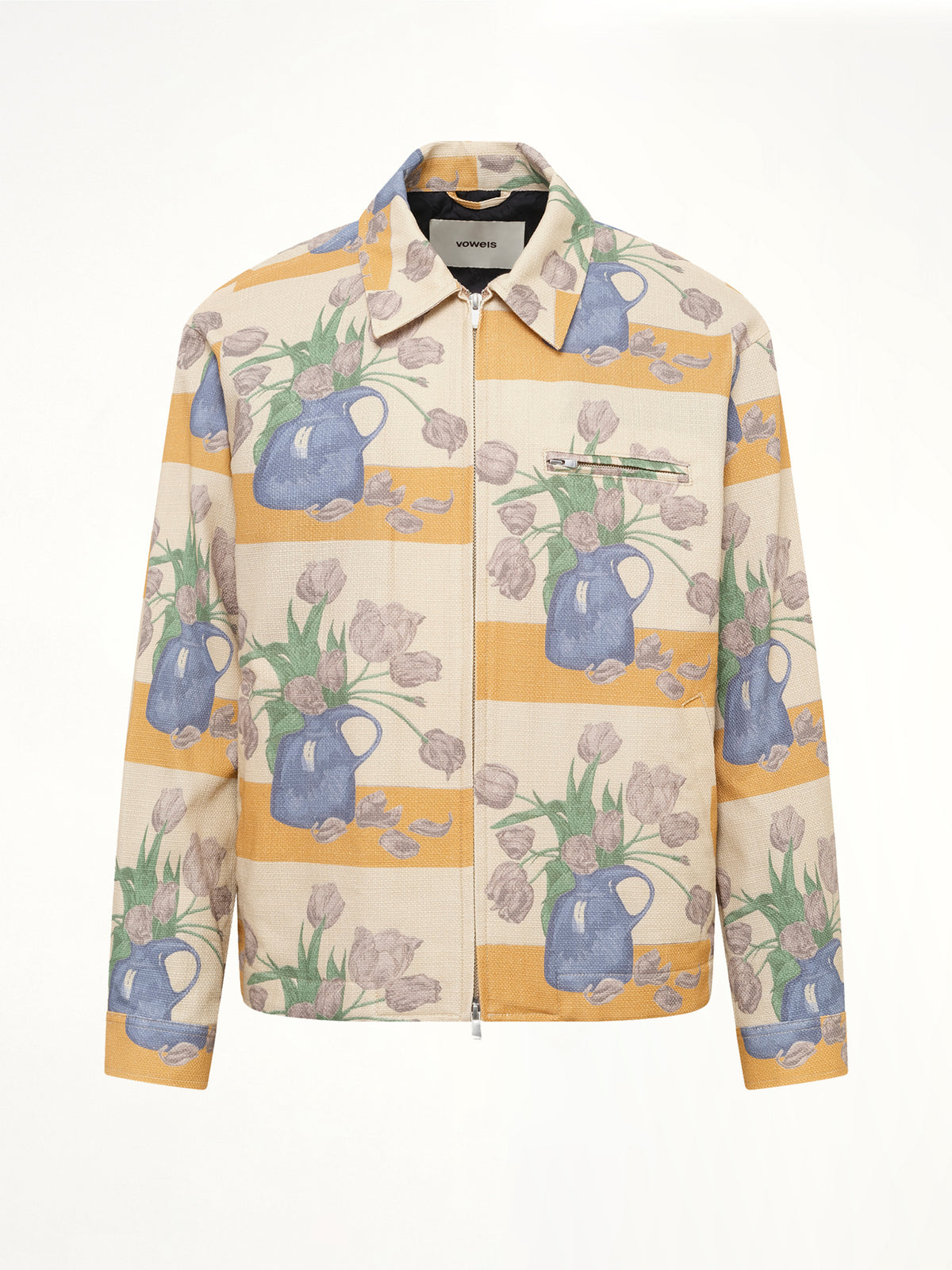 Zip Up Jacket in Tulip