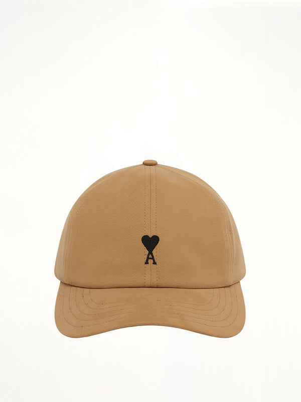 Ami De Coeur Embroidery Cap in Light Beige