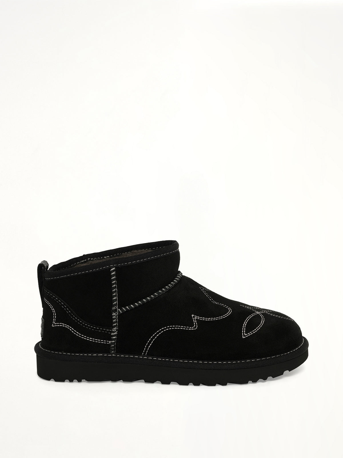 Classic Ultra Mini Western Boots in Black
