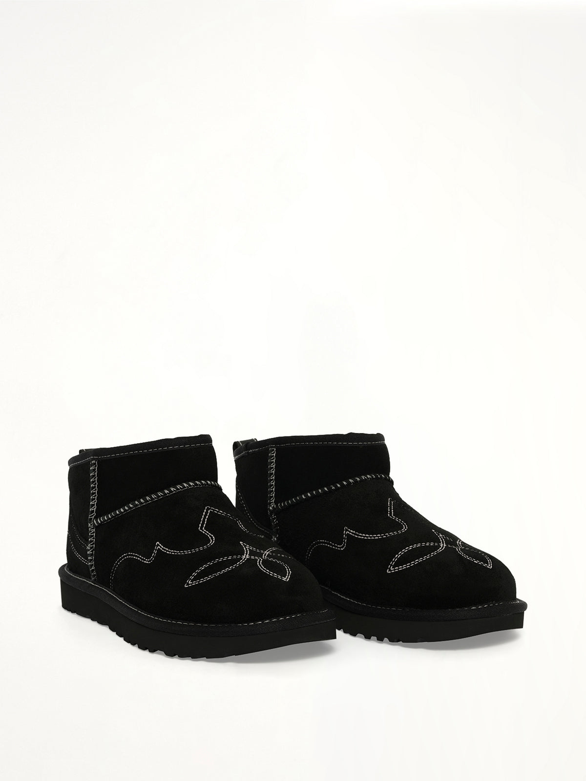Classic Ultra Mini Western Boots in Black
