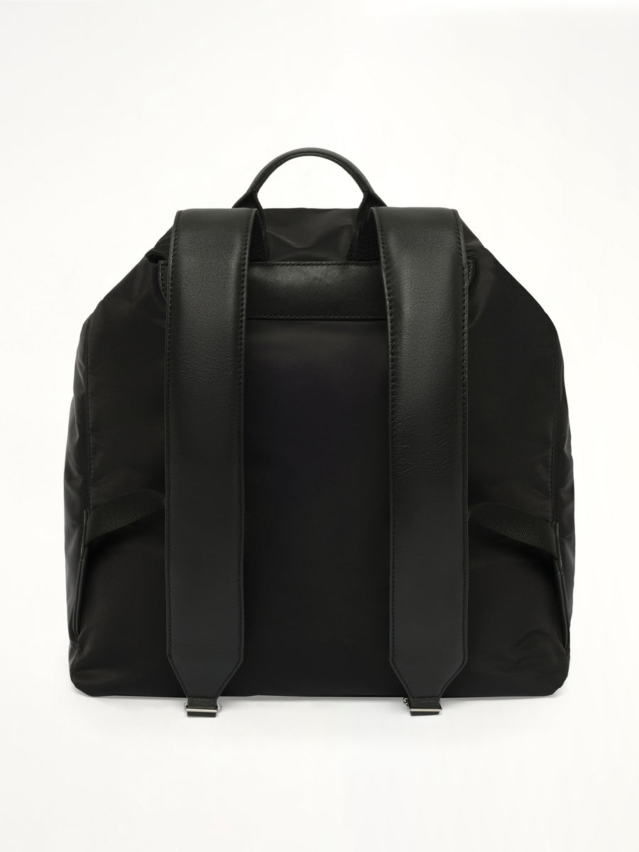 Flap Backpack Marcel in Black