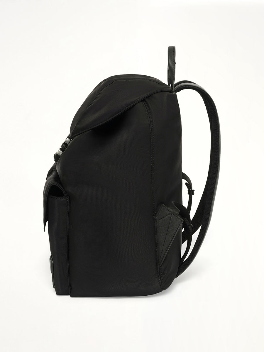 Flap Backpack Marcel in Black