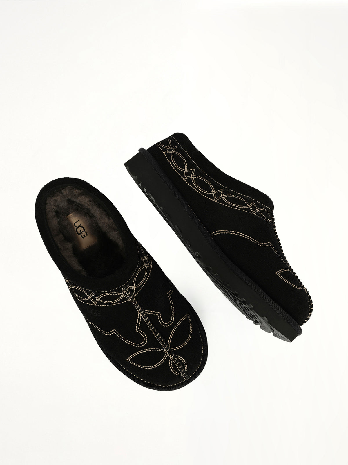 Tasman Western Slipper in Black