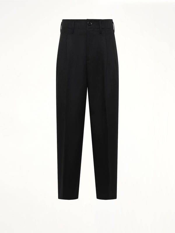 2 Pleats Suit Trouser in Black