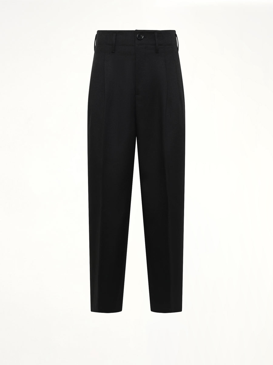 2 Pleats Suit Trouser in Black