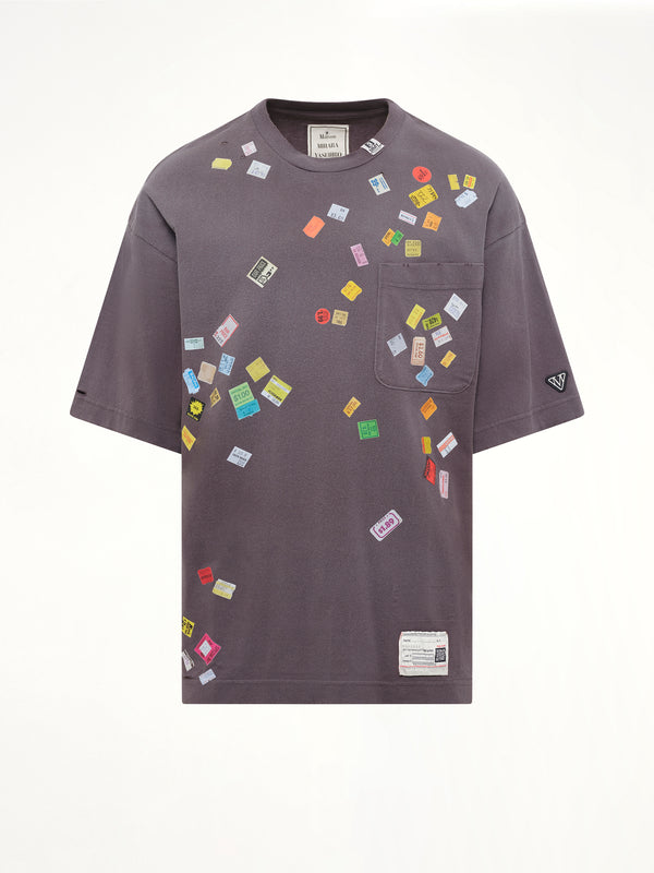 Price Sticker T-Shirt in Black