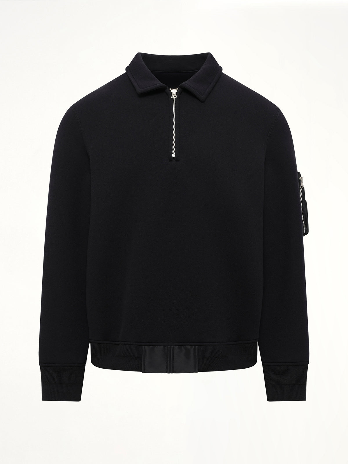 Sponge Sweat Polo Shirt in Black