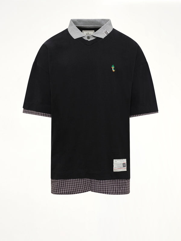 Triple Layered T-Shirt in Black