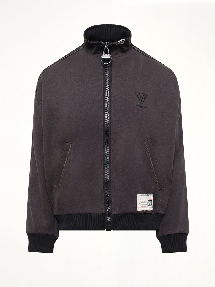 Wide Back Track Jacket in Black
