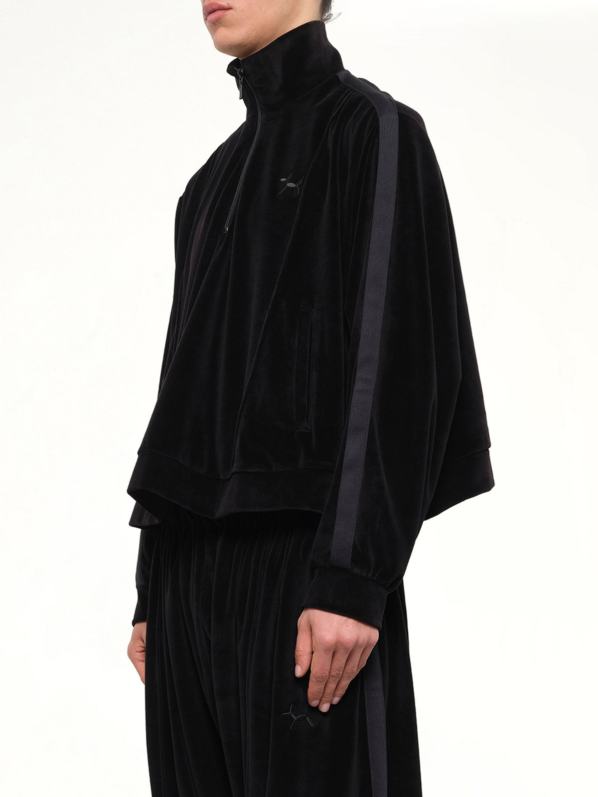 Bubblegum Inflated Track Jacket in Black