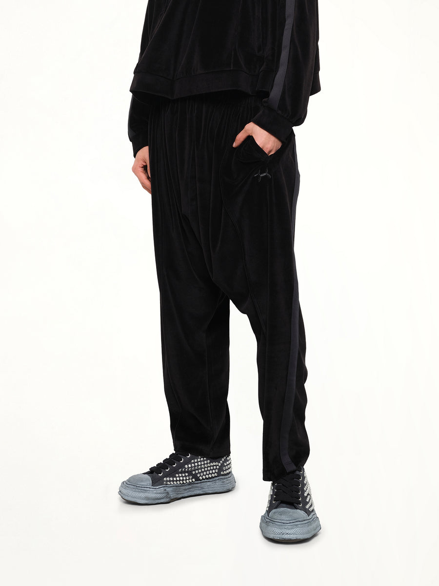 Bubblegum Inflated Track Pants in Black