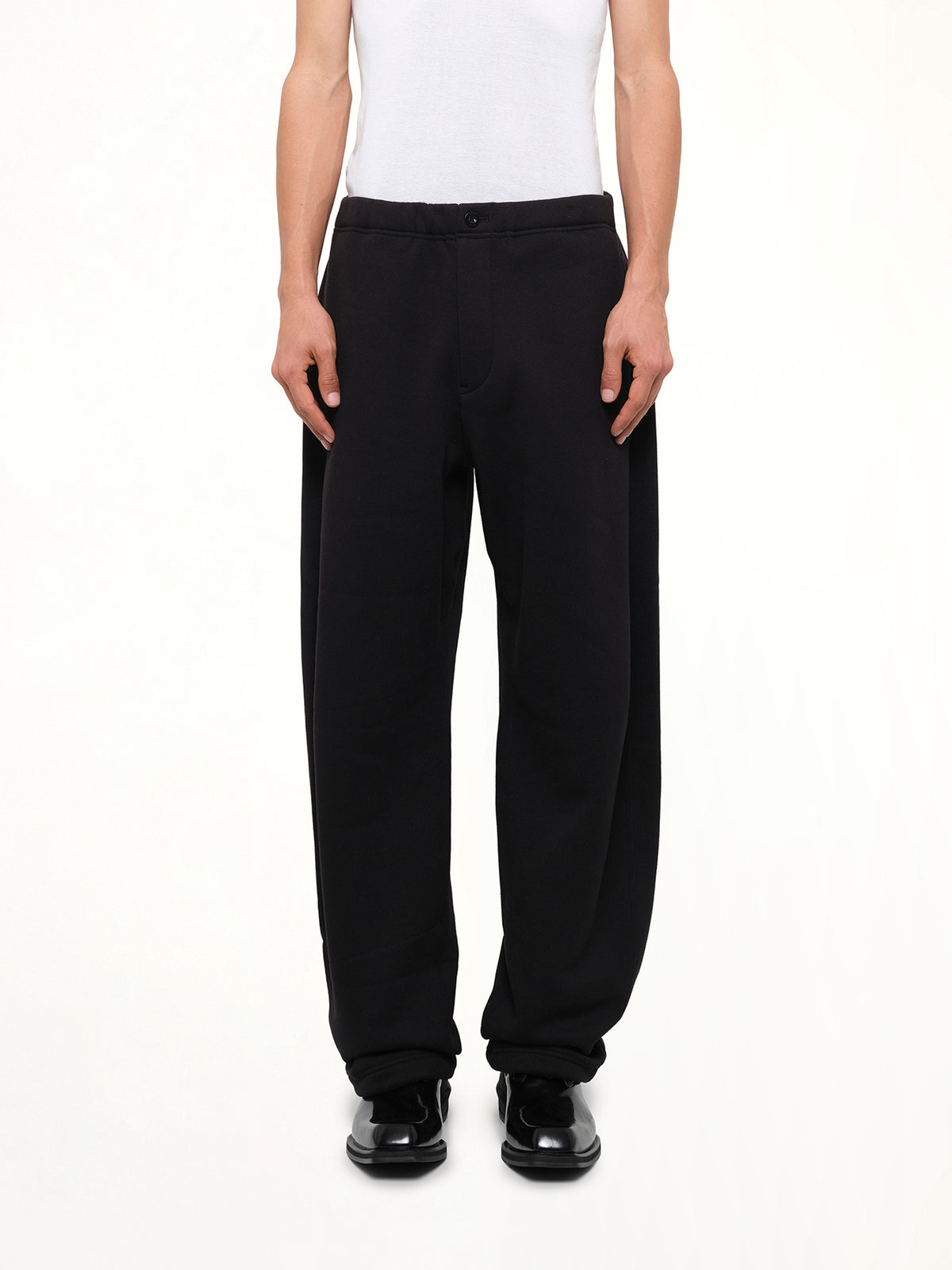 Cotton Jersey Pants in Black