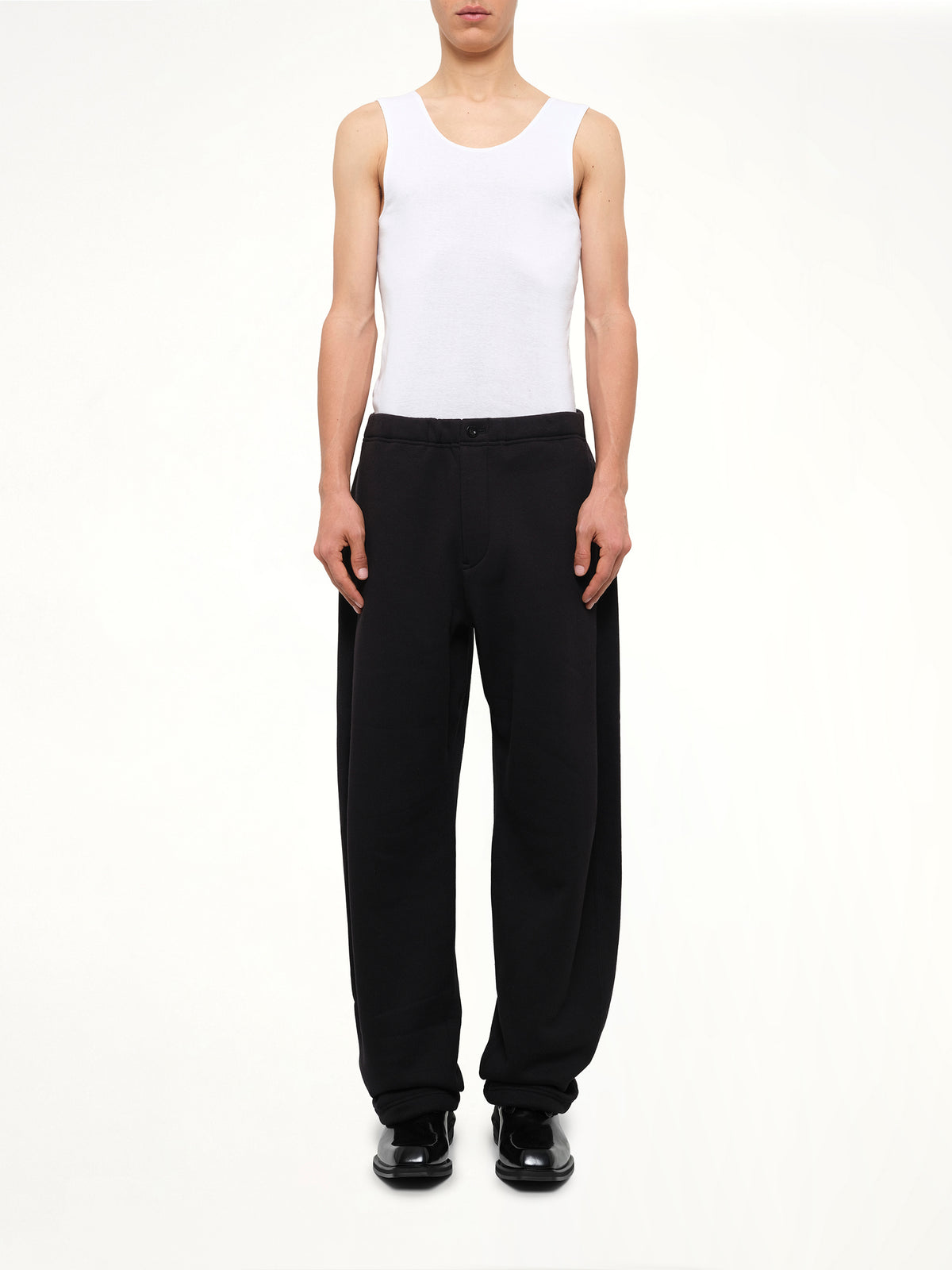 Cotton Jersey Pants in Black